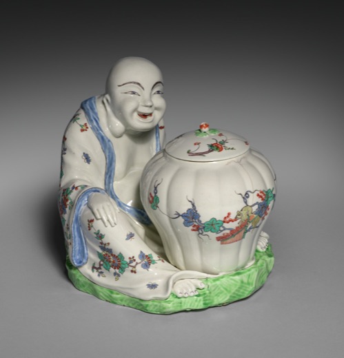 Figure of Budai or Hotei with Jar